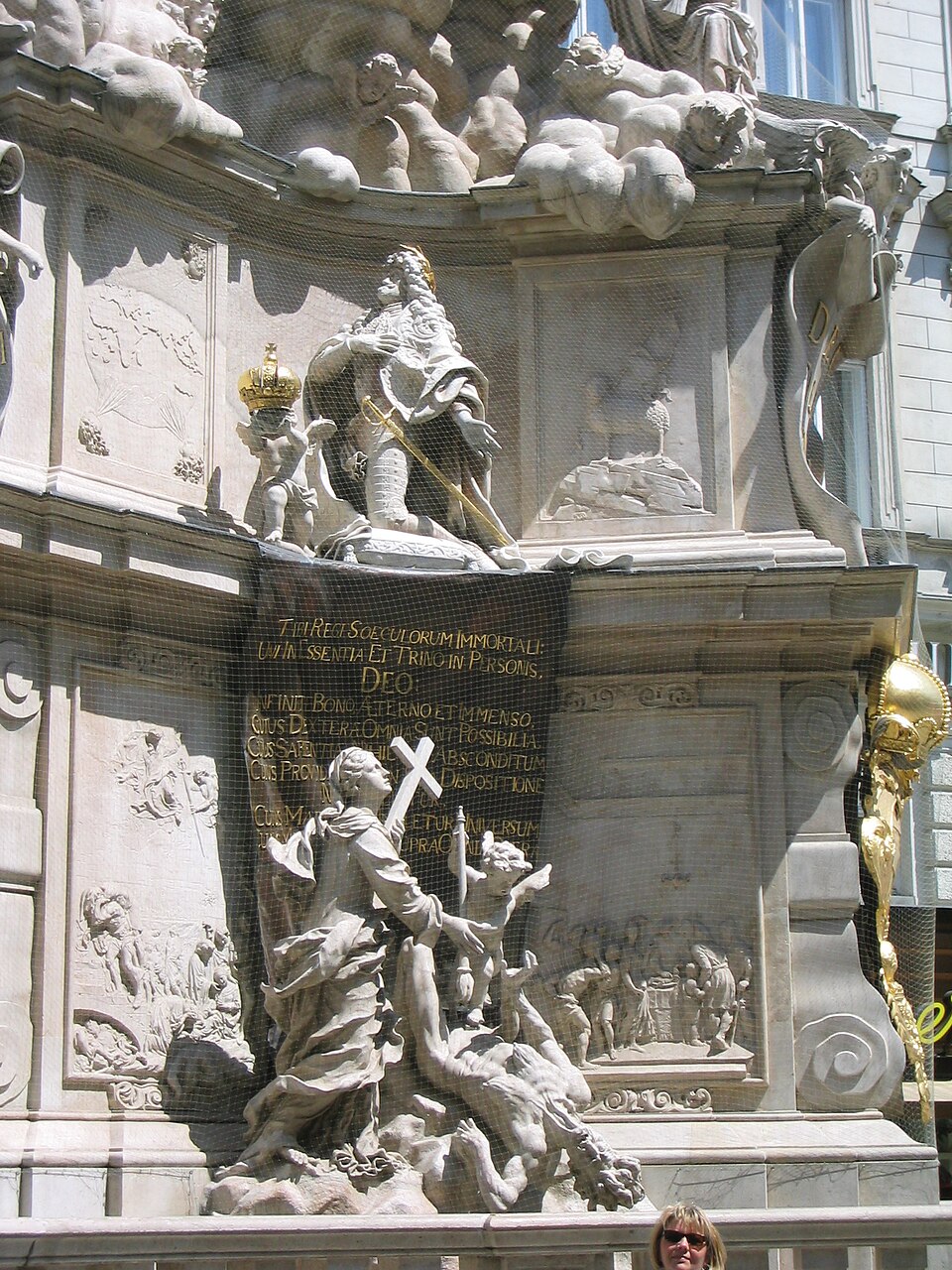 Pestsäule Der Graben