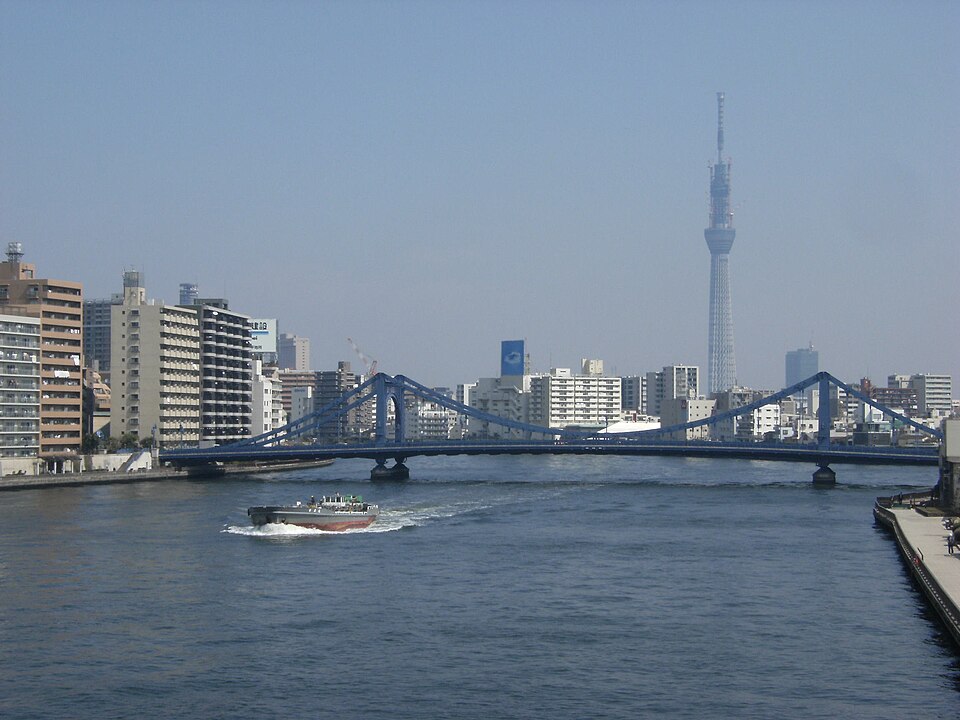 隅田川大橋の麓