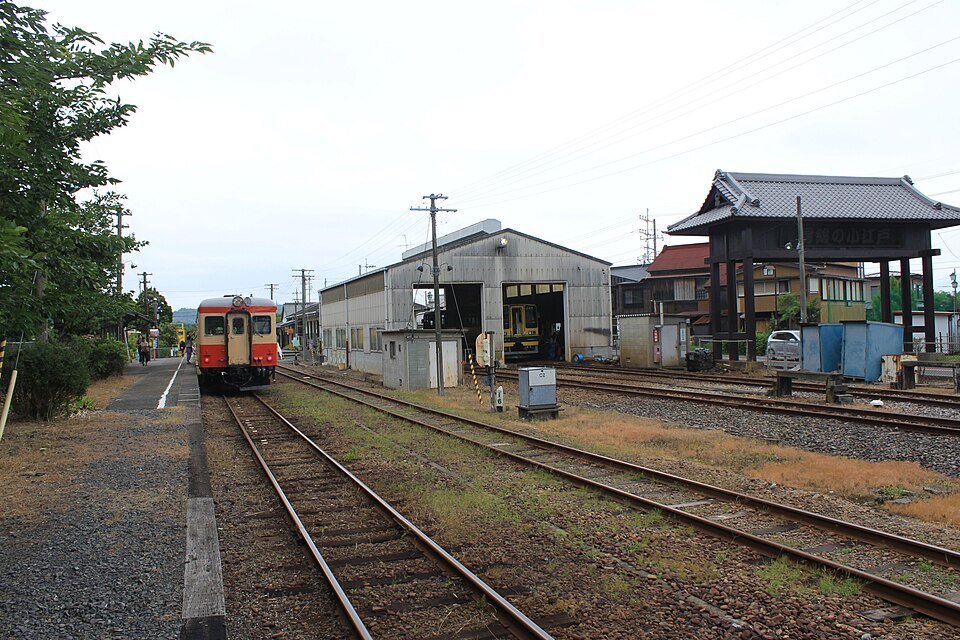 いすみ鉄道大多喜駅付近