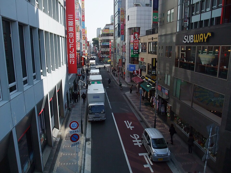 俯瞰の藤沢駅