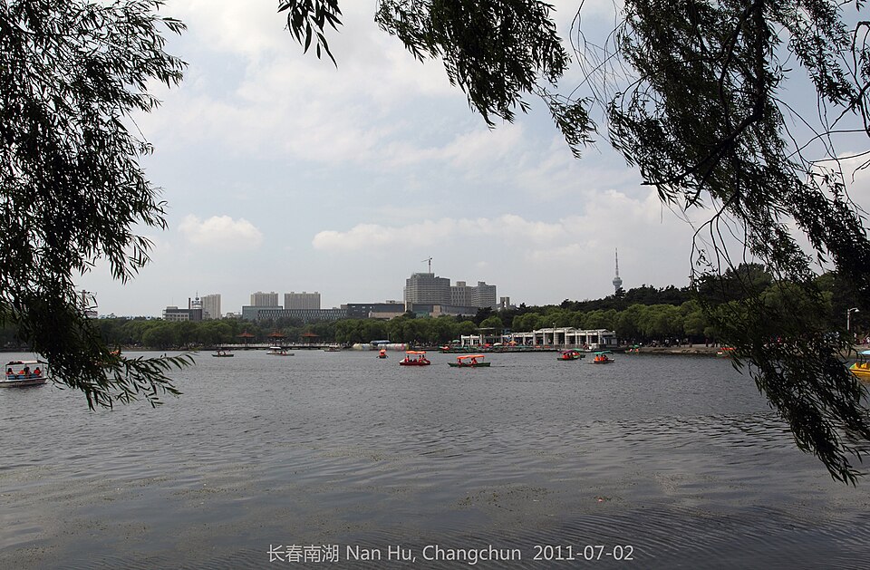 南湖公园荷花池