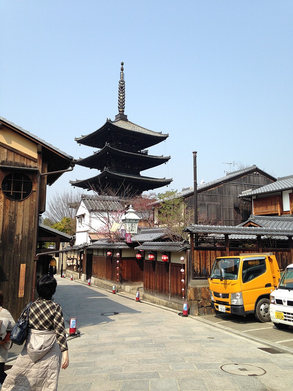 東近くの五重塔