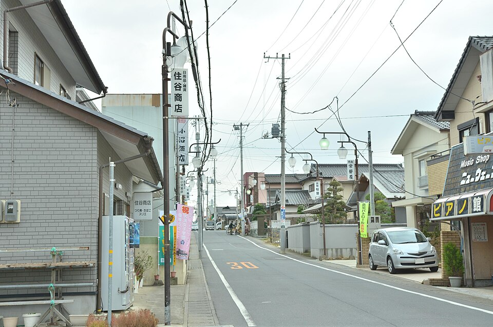 エネオス タヤマ大洗本店SS前交差点