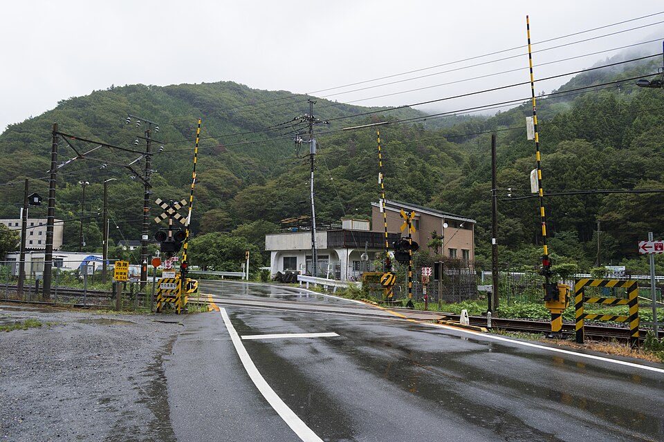 身延線 竹の島踏切